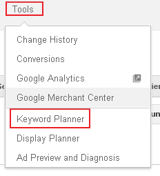 keyword planner